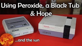 DeYellowing a NES amp SNES with Peroxide [upl. by Yllod394]