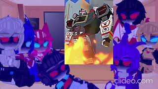 Transformers war for cybertron netflix react to edits gacha club part idk [upl. by Meakem101]