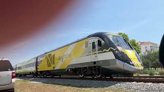 Brightline train passing through boca Raton [upl. by Shlomo]