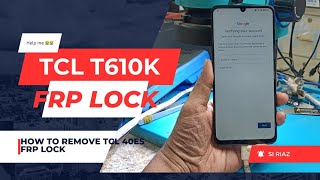 how to removed Tcl 40 es frp lock [upl. by Ackerman]