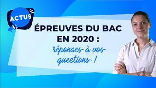 FAQ BAC 2020  oral de français contrôle continu calcul de moyenne candidats libres [upl. by Airyk81]