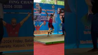 127clean and jerk in 61kg category 🔥 sports indianweightlifter fitnessinspiration motivation [upl. by Magas]