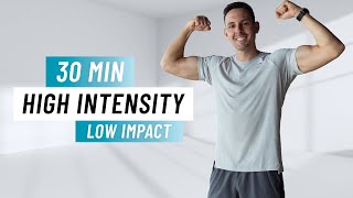 30 Min Fat Burning Low Impact Cardio Workout No Jumping Steady State [upl. by Martino64]