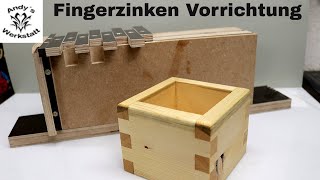 Wie geht das Fingerzinken mit der Oberfräse  einfache Vorrichtung selber bauen 🙂 [upl. by Eddi]