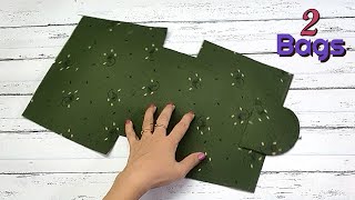 2 Easy To make Bags Step by Step Tutorial [upl. by Icul]