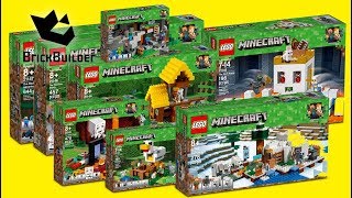 COMPILATION ALL LEGO Minecraft 2018  Speed Build for Collectors [upl. by Anilas276]