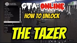 GTA 5 Online How To Unlock The Tazer Stun Gun On GTA Online  KUNK [upl. by Nerb]