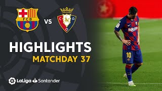 Highlights FC Barcelona vs CA Osasuna 12 [upl. by Patty]