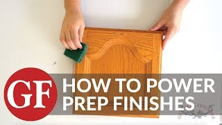 How to Power Prep Existing High Use Finishes for Stain or Paint [upl. by Falk901]