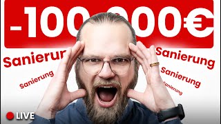 Achtung Sanierungsfalle Baumängel die jetzt 100000€ KOSTEN können LIVESTREAM [upl. by Mirella749]