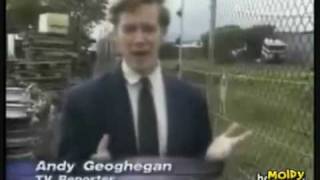 Reporter Touches A 6000 Volt Electric Fence [upl. by Ecyrb523]