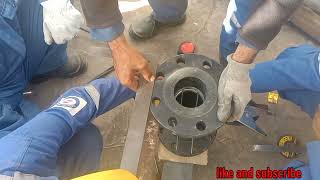 fit up neck weld flange with tee  flange fit up to elbow [upl. by Gayleen]