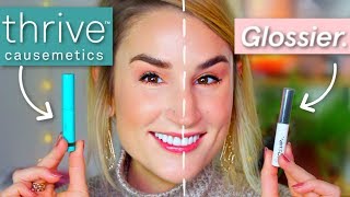 NEW THRIVE INSTANT BROW FIX vs GLOSSIER BOY BROW Try On Comparison  Honest Review [upl. by Doley]