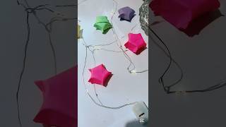 Como hacer estrellas de papelorigamistars papelcrafts craftideas art [upl. by Brantley]