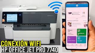 Cómo CONFIGURAR Conexión WIFI Impresora HP OFFICEJET PRO 7740Paso a Paso [upl. by Sueaddaht952]