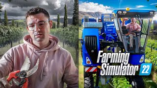 Poor vs 10000000 GRAPE FARM in Farming Simulator 22 [upl. by Llehsar]