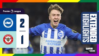 Extended PL Highlights Brighton 2 Brentford 1 [upl. by Ainalem]