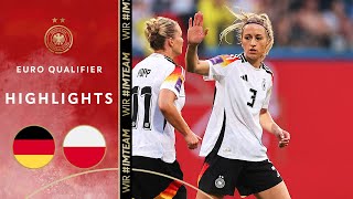 European Championship ticket very close  Germany vs Poland 41  Highlights  Euro Qualifiers [upl. by Fonville299]