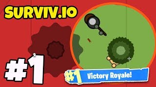 NEW io BATTLE ROYALE GAME  Survivio 1  BEST io GAME YET [upl. by Eikceb]