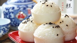 【田园时光美食】碗糕（没有泡打粉的米发糕 香甜松软）steamed teacup rice cakes（中文版） [upl. by Ahseila]