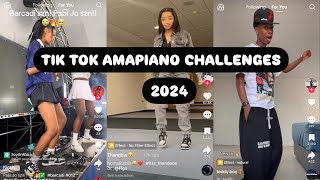 Best of amapiano dance challenges  2024 🔥🥵😱 tiktokamapianodances tiktokviral amapiano trending [upl. by Oiralih744]