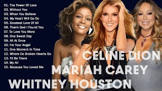 Celine Dion Mariah Carey and Whitney Houstons Greatest Hits of All Time [upl. by Jasmine]