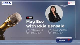 Rkia Bensaids intervention about renewable energy on the Mag Eco on Med Radio [upl. by Lenoil]