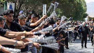 Walking Tour in Iran Mashhad Imam Reza Street on Martyrdom Anniversary [upl. by Ellebyam]