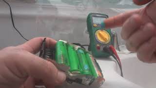 Replacing a bad 18650 lithium ion cell in a drill battery pack [upl. by Atenek]