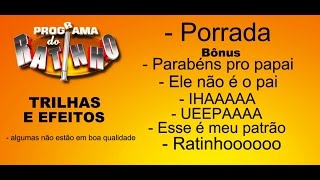 Programa do Ratinho  Trilha “Porrada”  efeitos [upl. by Eetnod]