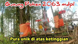 Sebuah Pura kecil diatas gunung tertinggi ke6 di Bali Tirtayatra GunungPohen [upl. by Abas480]