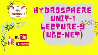 UGC NET Environmental Sciences  Unit1  Lecture 9  Hydrosphere environment [upl. by Cheyney]