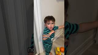 My toddler sees a mosquito 🦟 for the first time 🤣 momlife boymom [upl. by Russom681]