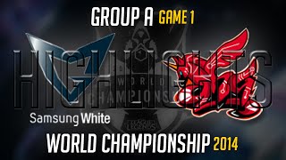 Samsung White vs Ahq e Sports Club Highlights S4 Worlds  SSW vs AHQ LoL S4 World Championship 2014 [upl. by Suivatram382]