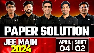 JEE Main 2024 Paper Solution  4th April Shift 2 [upl. by Laband]