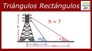 Problema 3 de TRIGONOMETRÍA EN TRIÁNGULOS RECTÁNGULOS [upl. by Katherina]