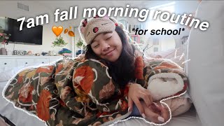 7am FALL morning routine  senior in high school [upl. by Newg]