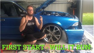 Project VL V8 Calais Walkinshaw  Ep4  injected 304 5L conversion  first start up will it run [upl. by Darsey]