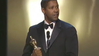 Denzel Washington Wins Best Actor  74th Oscars 2002 [upl. by Soalokin633]