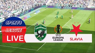 🔴LIVE Ludogorets vs Slavia Prague  UEFA EUROPA LEAGUE 2425 Full Match [upl. by Ilam]