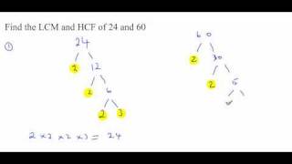 Highest Common Factor HCF Lowest Common Multiple LCM [upl. by Nwotna863]