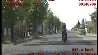 Koło Motocyklem pędził w terenie zabudowanym 103 kmh [upl. by Cynthla434]