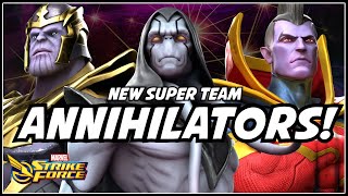 Annihilators Storm The Arena  Next Super Team EVERYWHERE  Marvel Strike Force [upl. by Elleuqar]