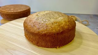 Easy Moist Banana Cake for Beginners  Eggless Banana cake Recipe [upl. by Rubin]