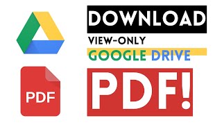 𝗗𝗢𝗪𝗡𝗟𝗢𝗔𝗗 ViewOnly Google Drive PDFs [upl. by Wagshul]