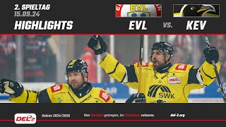 Game Highlights Spieltag 2 EV Landshut vs Krefeld Pinguine [upl. by Viddah]