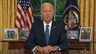 Watch full speech Biden addresses decision to exit 2024 race [upl. by Ardnwahs187]