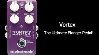 TC Electronic Vortex Flanger Guitar Pedal [upl. by Anaibaf160]