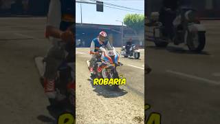 Finjo ser POLICIA 👮 y Robo UNA MOTO DE CARRERAS en GTA 5 [upl. by Craw]