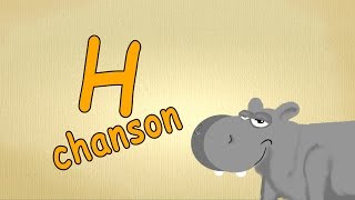 apprendre le français pour les petit  lettre quotH chansonquot  alphabet en francais chanson [upl. by Mungovan936]